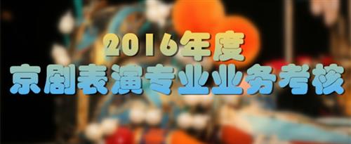 帅哥戳美女屁股眼的网站APP视频国家京剧院2016年度京剧表演专业业务考...